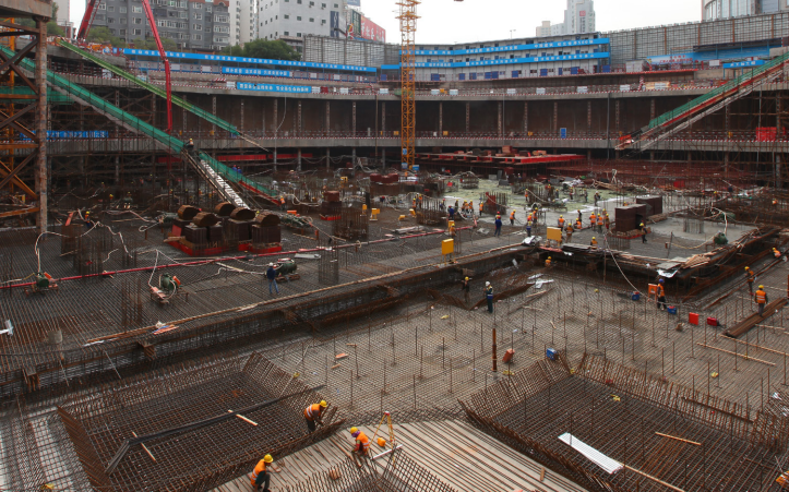 2014 年 10 月 1 日鴻運金茂項目大底板混凝土澆筑.PNG